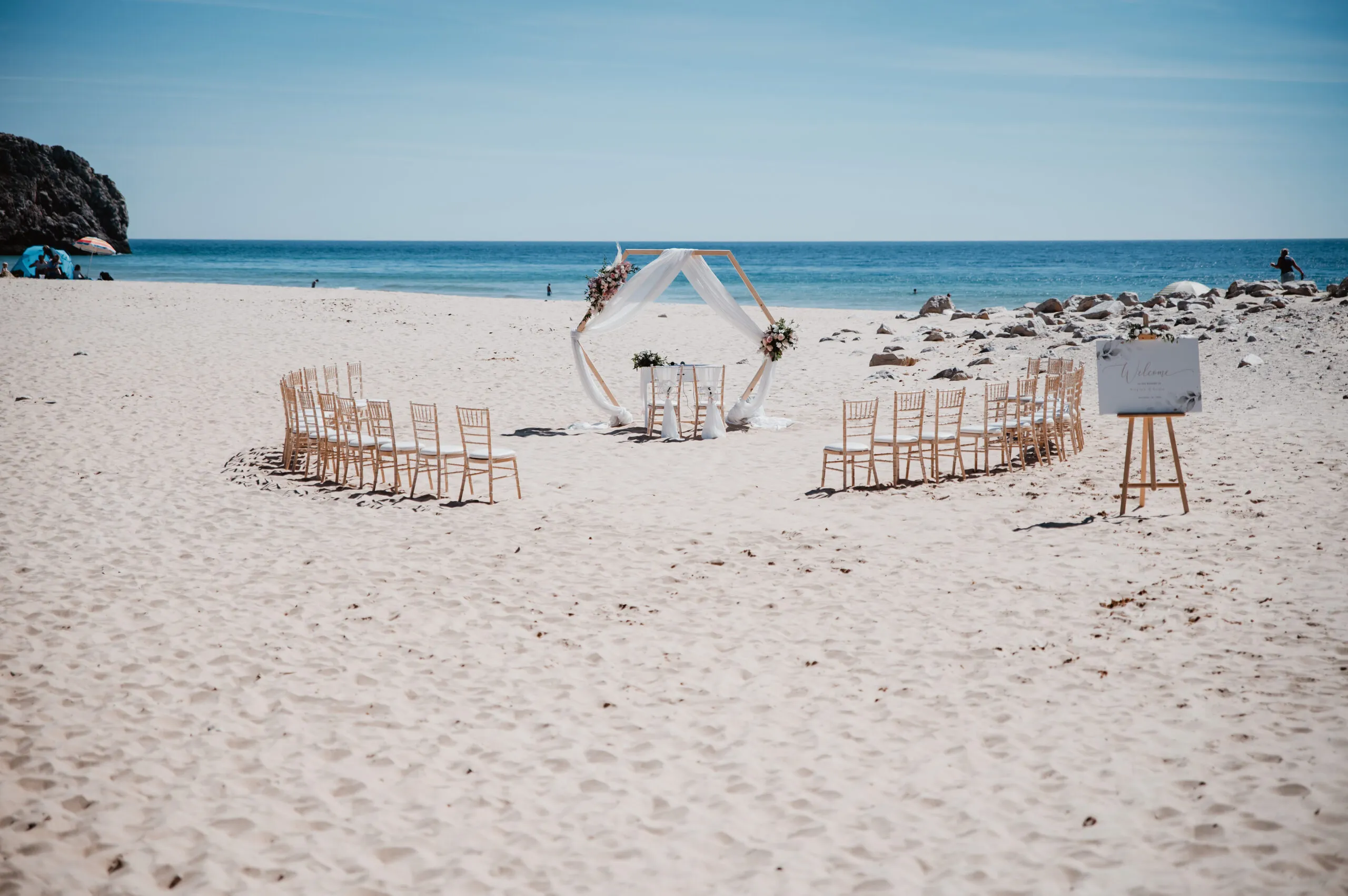 Casamento na praia no Algarve